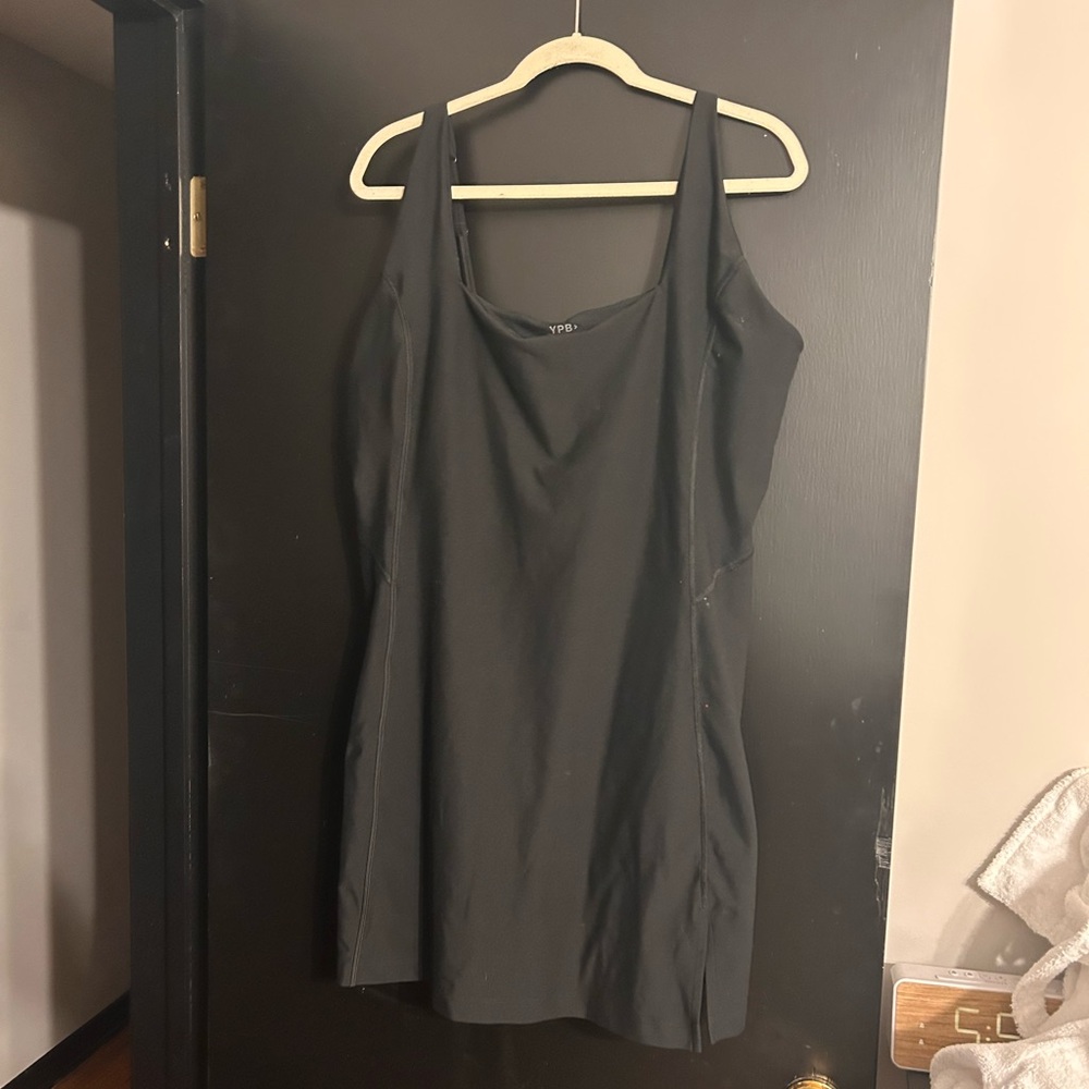 YPB Black Activewear Dress with Built in Shorts